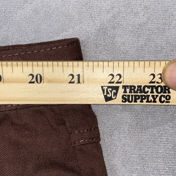 Woman Within Women's Tall Brown Twill Pants Size 20W Cotton Blend 42"x 34" - Picture 6 of 13